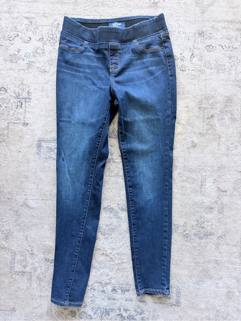 Old Navy Women’s Dark Blue Stretch Jeggings Built in Sculpt